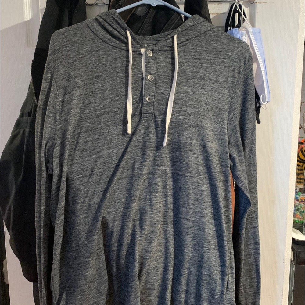 banana republic henley hoody sz medium